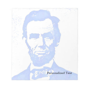 Abraham- LincolnPop-Kunst-Porträt Notizblock