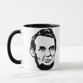 Abraham- Lincolnporträt-Tasse Tasse (Links)