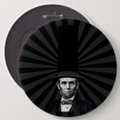 Abraham Lincolnpräsidentenmode-Aussage Button (Vorne & Hinten)