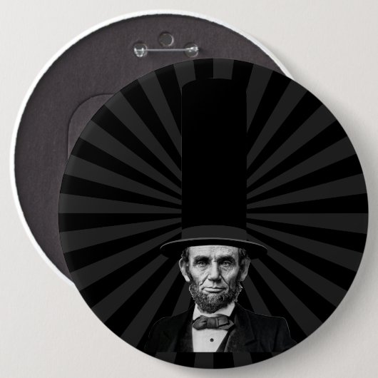 Abraham Lincolnpräsidentenmode-Aussage Button (Vorne & Hinten)