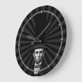 Abraham Lincolnpräsidentenmode-Aussage Große Wanduhr (Winkel)