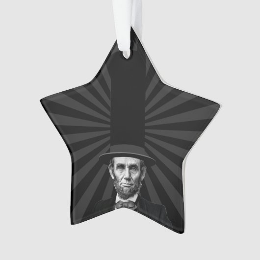 Abraham Lincolnpräsidentenmode-Aussage Ornament (Vorderseite)