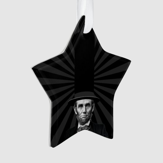 Abraham Lincolnpräsidentenmode-Aussage Ornament (Vorderseite)
