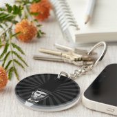 Abraham Lincolnpräsidentenmode-Aussage Schlüsselanhänger (Vorderseite rechts)