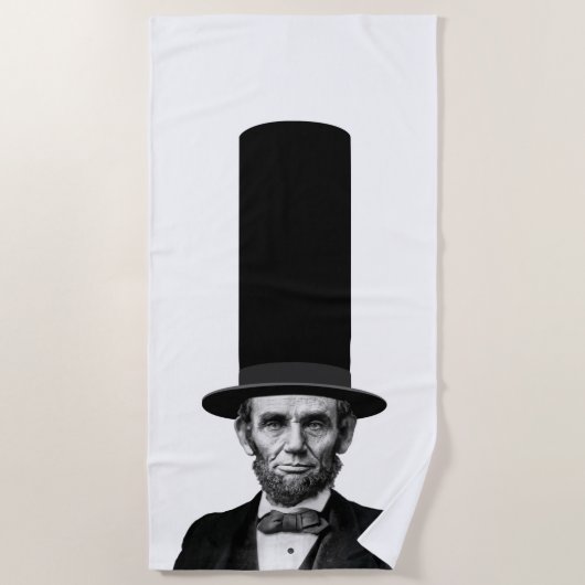 Abraham Lincolnpräsidentenmode-Aussage Strandtuch (Vorderseite)