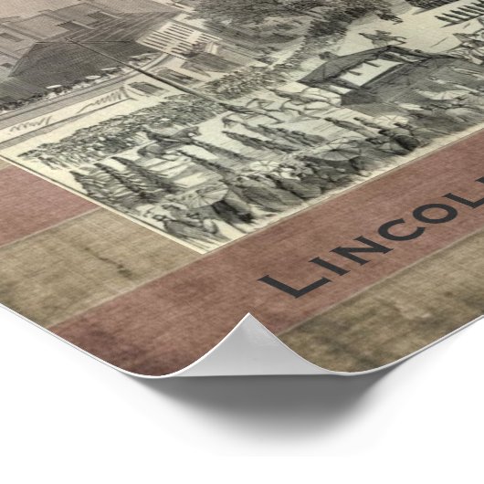 Abraham Lincolns Beerdigungsprozess Poster (Ecke)