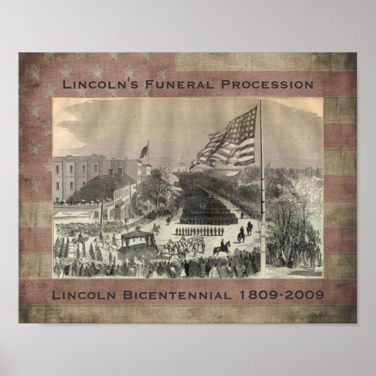 Abraham Lincolns Beerdigungsprozess Poster (Vorne)