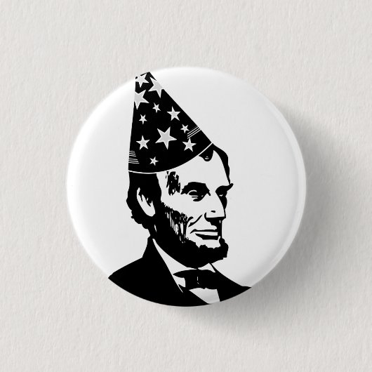 Abraham Lincolns Geburtstag Button (Vorderseite)