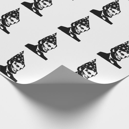 Abraham Lincolns Geburtstag Geschenkpapier (Ecke)