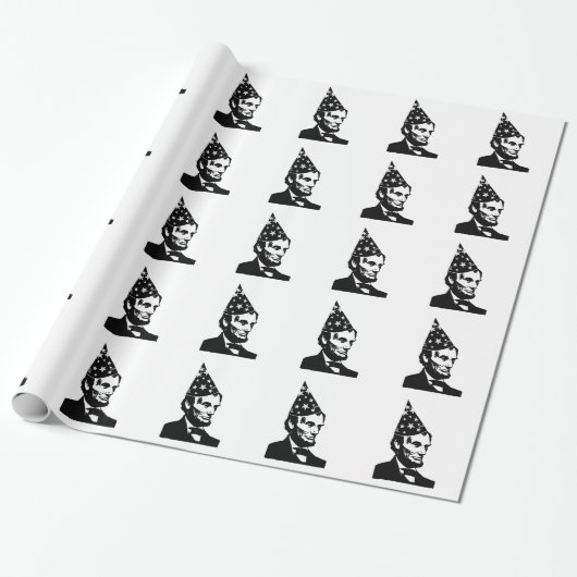 Abraham Lincolns Geburtstag Geschenkpapier (Ungerollt)