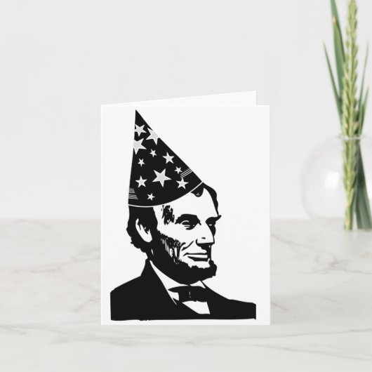 Abraham Lincolns Geburtstag Karte (Vorderseite)