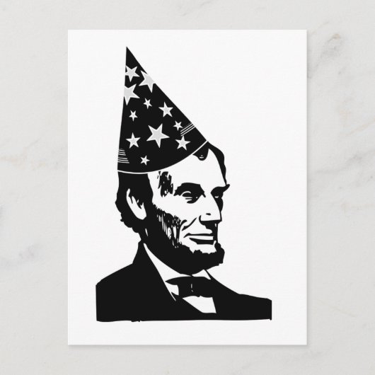Abraham Lincolns Geburtstag Postkarte (Vorderseite)