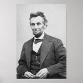 Abraham Lincolns letztes formales Portrait Poster (Vorne)