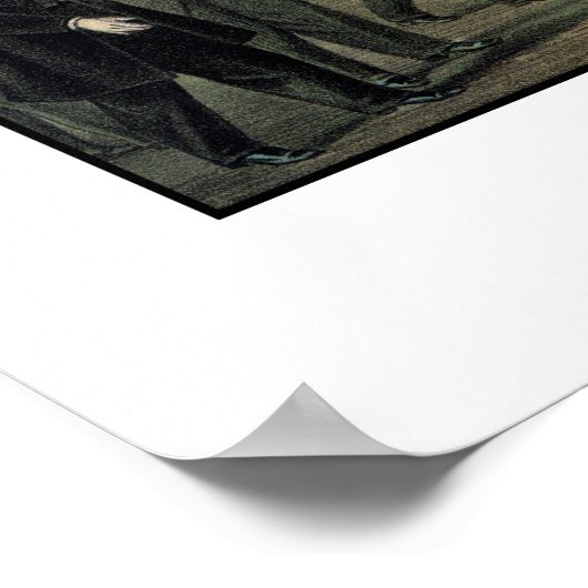 Abraham Lincolns Return-Zuhause Poster (Ecke)