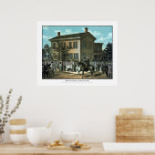 Abraham Lincolns Return-Zuhause Poster (Küche)