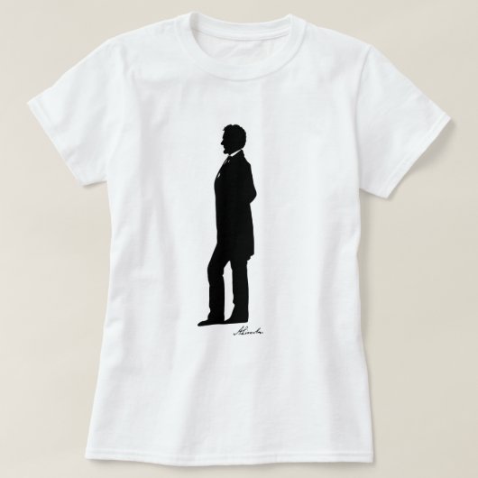 Abraham- LincolnSilhouette T-Shirt (Design vorne)