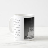 Abraham- Lincolnzitat-Tasse Kaffeetasse (Vorderseite Links)