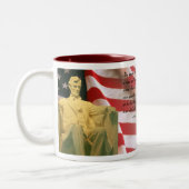 Abraham- Lincolnzitat-Tasse Zweifarbige Tasse (Links)