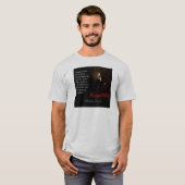 Abraham Lincolnzitat u. -porträt T-Shirt (Vorne ganz)