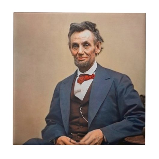 Abraham Lincolon Fliese (Vorderseite)