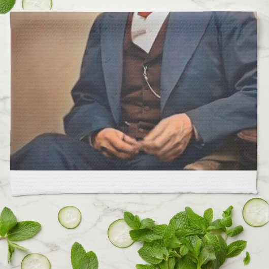 Abraham Lincolon Geschirrtuch (Gefaltet)