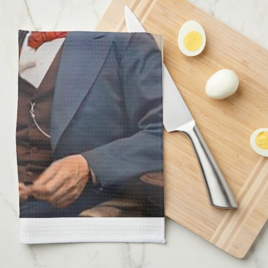 Abraham Lincolon Geschirrtuch (Viertel Falte)