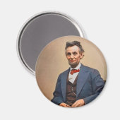 Abraham Lincolon Magnet (Vorderseite/Rückseite)