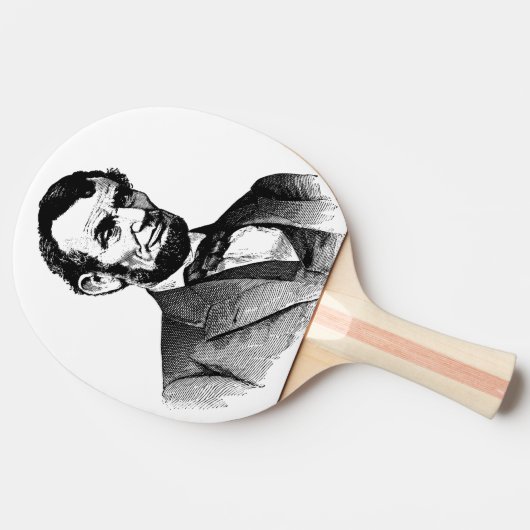 Abraham lincon tischtennis schläger (Seitenansicht)