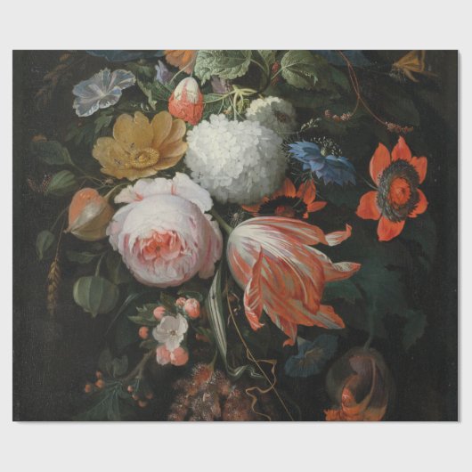 Abraham Mignon - ein wahres Bouquet von Blume Geschenkpapier (Flach)