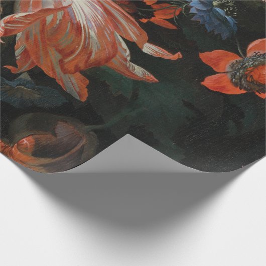 Abraham Mignon - ein wahres Bouquet von Blume Geschenkpapier (Ecke)