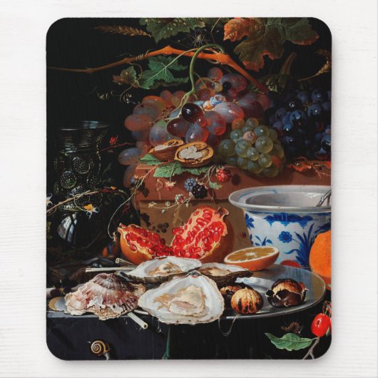 Abraham Mignon Frucht und Austern Mousepad (Vorne)