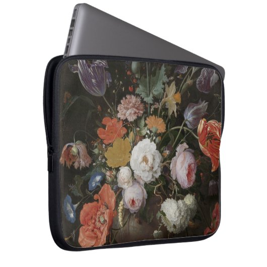 Abraham Mignon - immer noch ein Leben mit Blume un Laptopschutzhülle (Vorne Rechts)