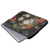 Abraham Mignon - immer noch ein Leben mit Blume un Laptopschutzhülle (Vorne Knopf)