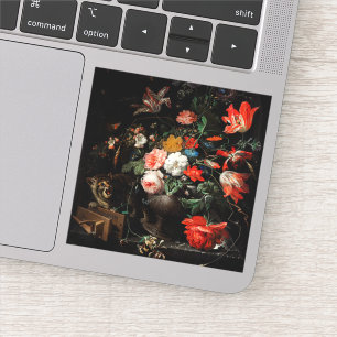 Abraham Mignon The Overwente Bouquet. floral Aufkleber