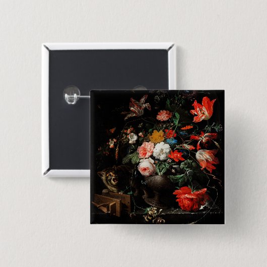 Abraham Mignon The Overwente Bouquet. floral Button (Vorne & Hinten)