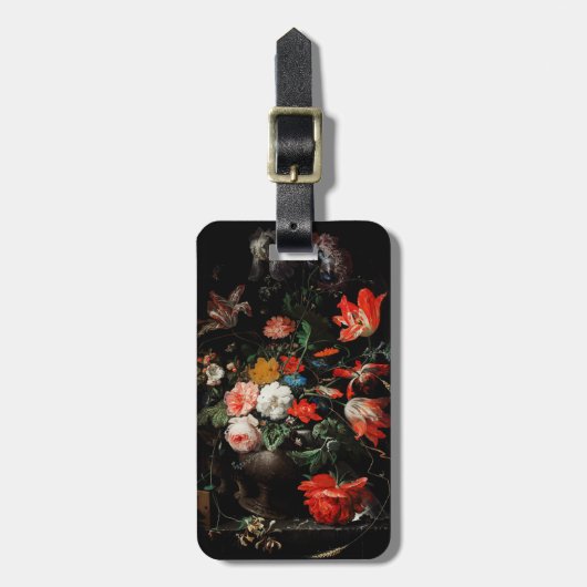 Abraham Mignon The Overwente Bouquet. floral Gepäckanhänger (Vorderseite vertikal)