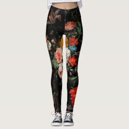 Abraham Mignon The Overwente Bouquet. floral Leggings