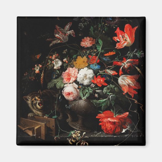 Abraham Mignon The Overwente Bouquet. floral Magnet (Vorne)