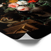 Abraham Mignon The Overwente Bouquet. floral Poster (Ecke)