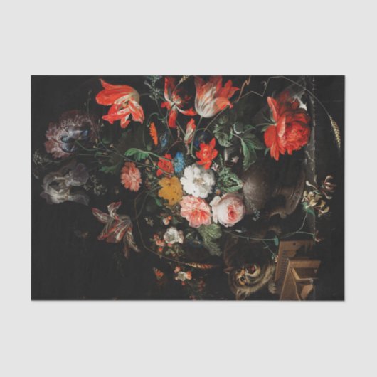 Abraham Mignon The Overwente Bouquet. floral Seidenpapier (Vorderseite)