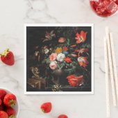Abraham Mignon The Overwente Bouquet. floral Serviette (Beispiel)