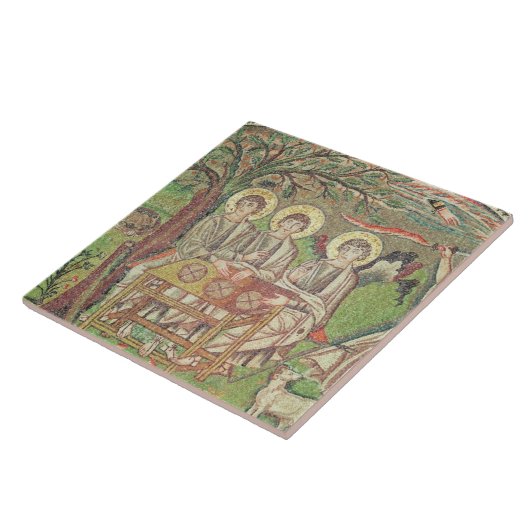 Abraham mit den Engeln (Mosaik) Fliese (Seite)