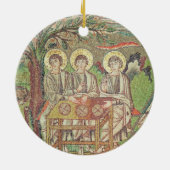 Abraham mit den Engeln (Mosaik) Keramikornament (Hinten)