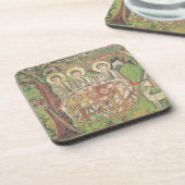 Abraham mit den Engeln (Mosaik) Untersetzer (Linke Seite)