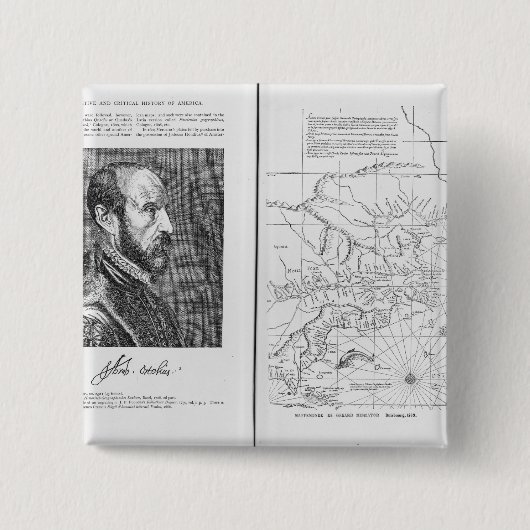 Abraham Ortel Oretelius Button (Vorderseite)