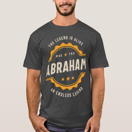 Abraham Personalisiert Name Birthday Gift T-Shirt (Vorderseite)