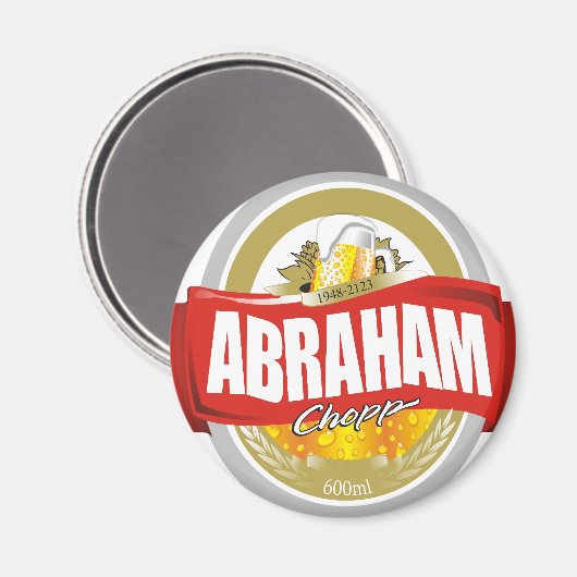 Abraham.png Magnet (Vorderseite/Rückseite)
