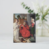 Abraham, Sara und Angel, c.1520 Postkarte (Stehend Vorderseite)