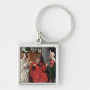 Abraham, Sara und ein Engel, c.1520 Schlüsselanhänger