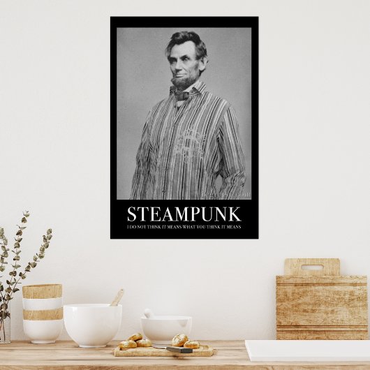 Abraham Steampunk Poster (Küche)